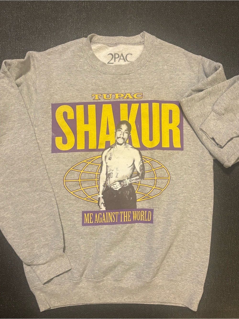 Size Small - Tupac Shakur 'Me Against The World' Graphic Sweatshirt